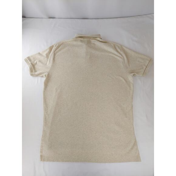 Vintage Polo Ralph Lauren Men's Heather Beige Short Sleeve Polo Preppy Shirt XL - Picture 7 of 10